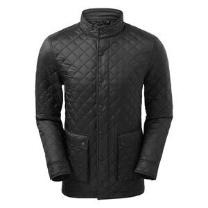 2786 Mens Quartic Quilt Jacket / Black